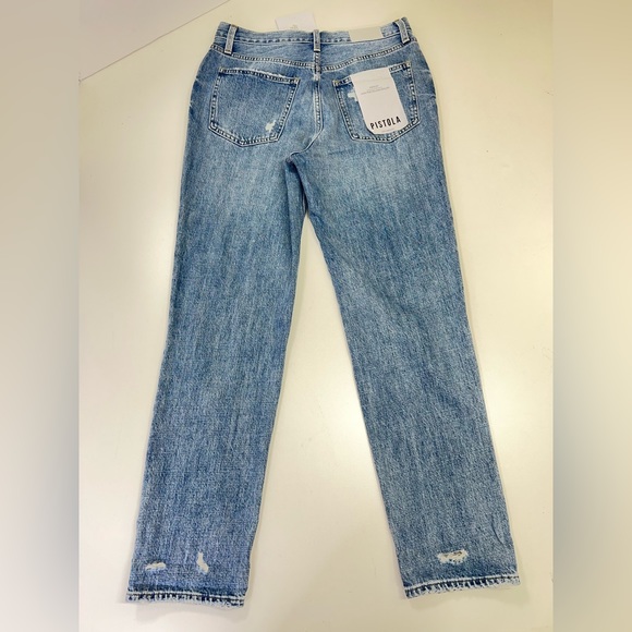 Pistola Presley High Rise Relaxed Roller Jean In Los Feliz New With Tag Size 28” - Picture 6 of 14
